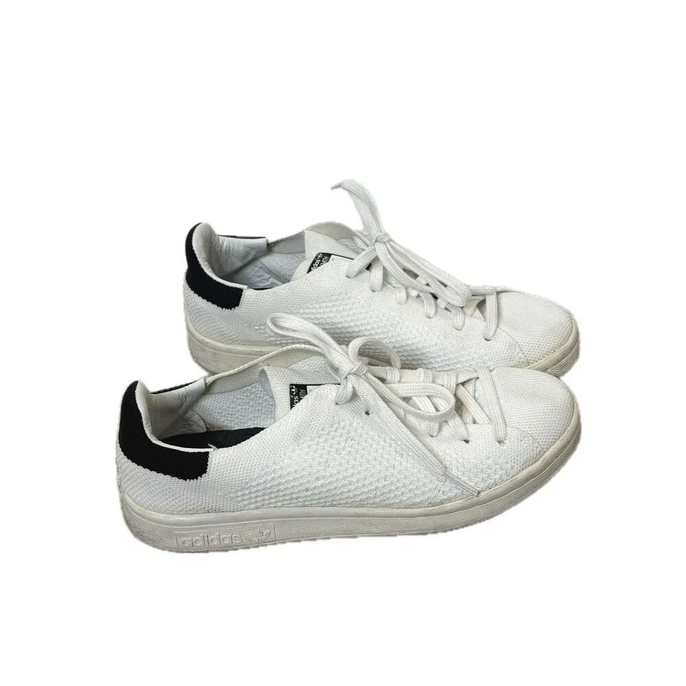 Adidas Originals Stan Smith Primeknit Low Top Court Sneakers White Youth Kids 4